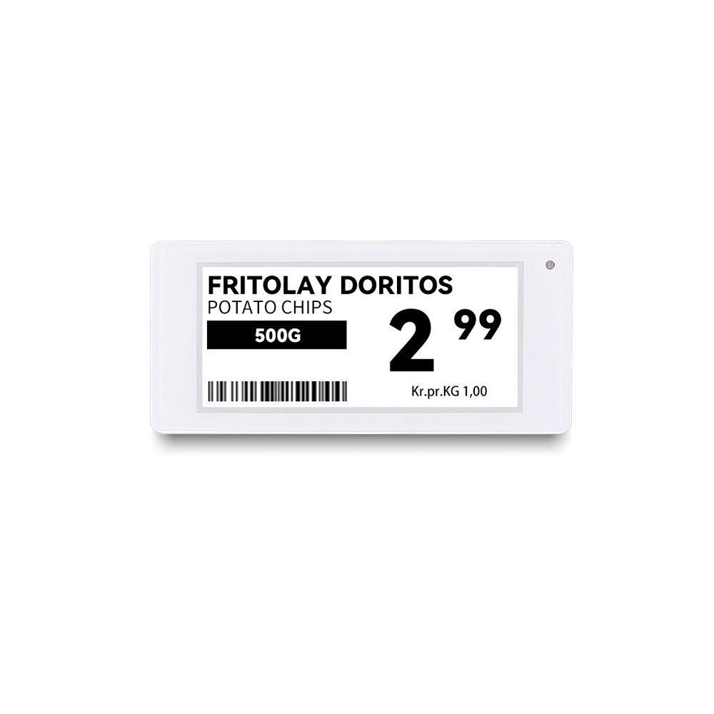 White Shell 2.9 Inch Electronic Shelf Label