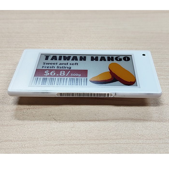 2.66 Inch 4 Color Electronic Retail Label Display Color Black White Red Yellow