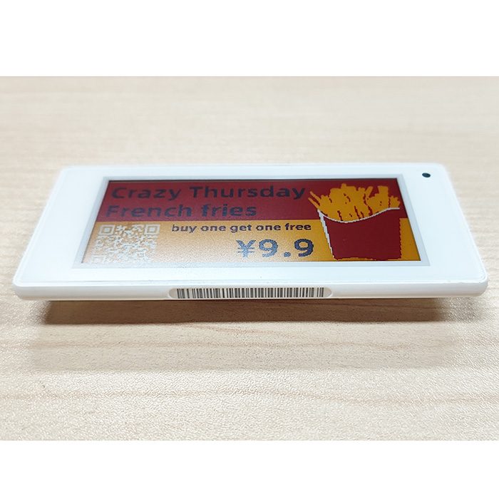 2.9 Inch 4 Color Electronic Retail Label Display Color Black White Red Yellow