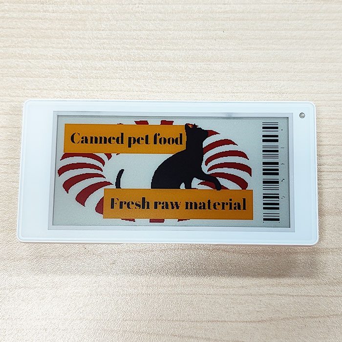 3.5 Inch 4 Color Electronic Retail Label Display Color Black White Red Yellow