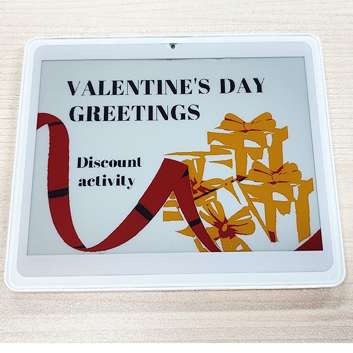 5.8 Inch 4 Color Electronic Retail Label Display Color Black White Red Yellow