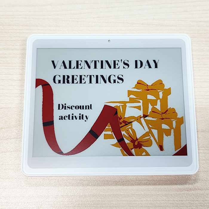 5.8 Inch 4 Color Electronic Retail Label Display Color Black White Red Yellow