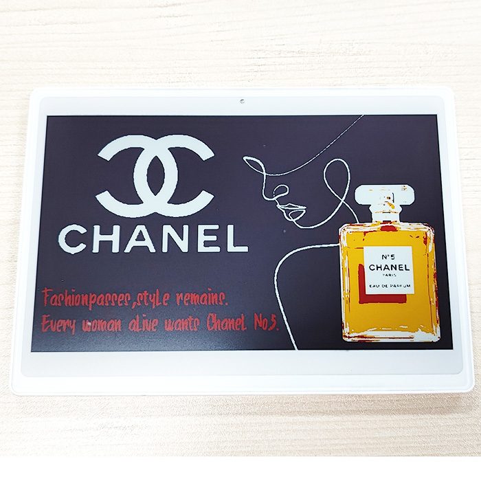 7.5 Inch 4 Color Electronic Retail Label Display Color Black White Red Yellow