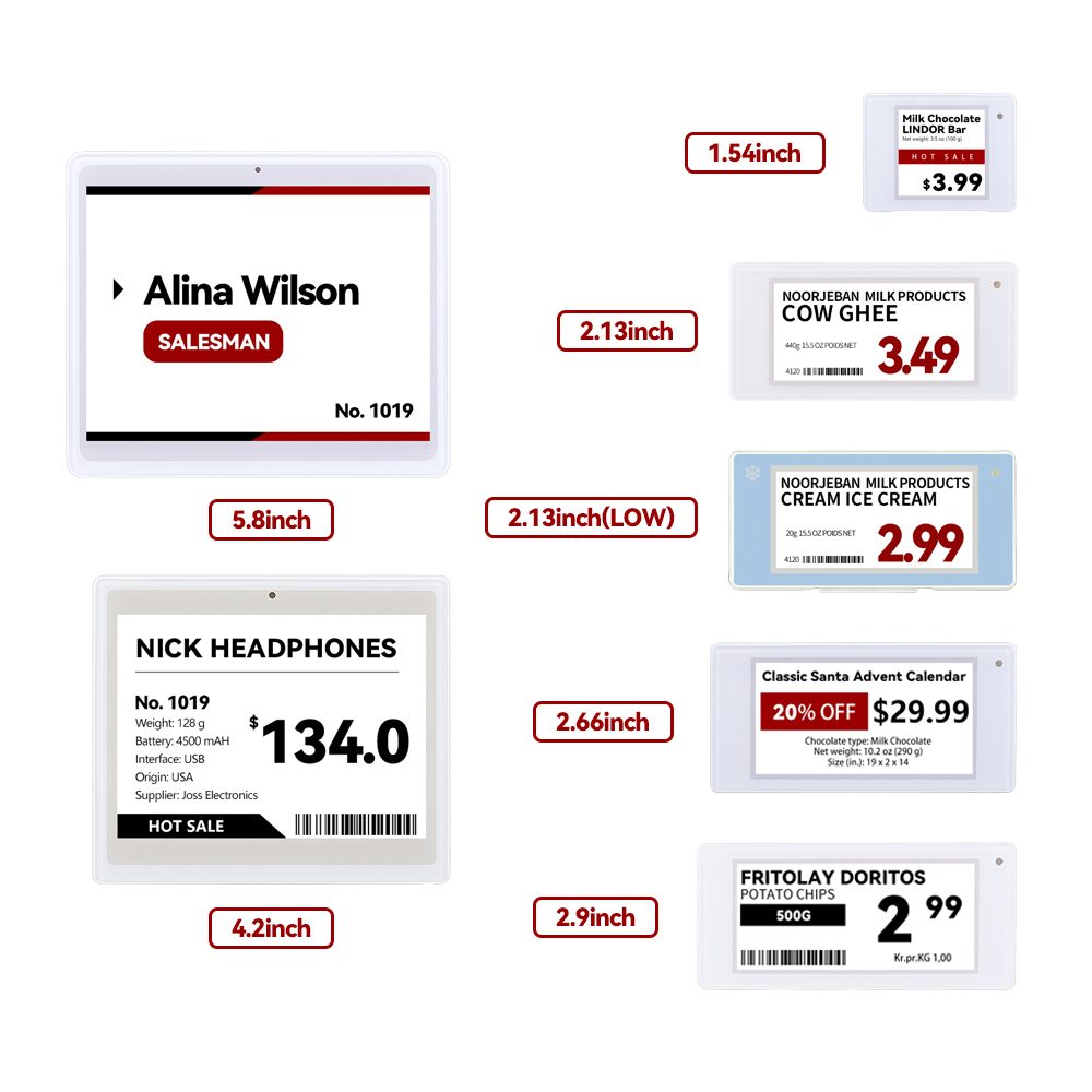 Electronic Shelf Label Demo Kits 10PCS