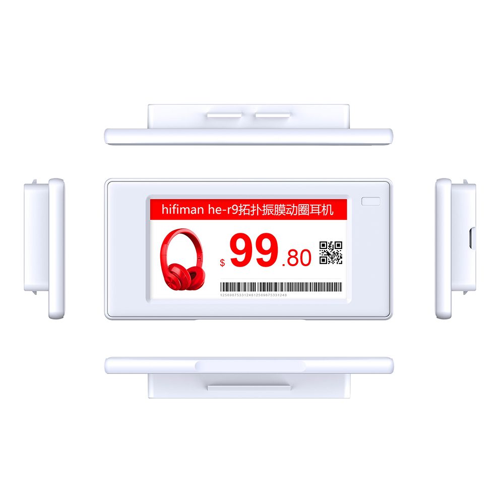 2.66 Inch 3 Color Electronic Shelf Label Display Color Black White Red