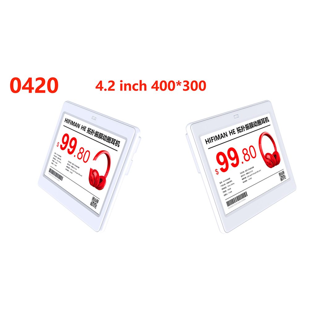 4.2 Inch 3 Color Electronic Shelf Label Display Color Black White Red