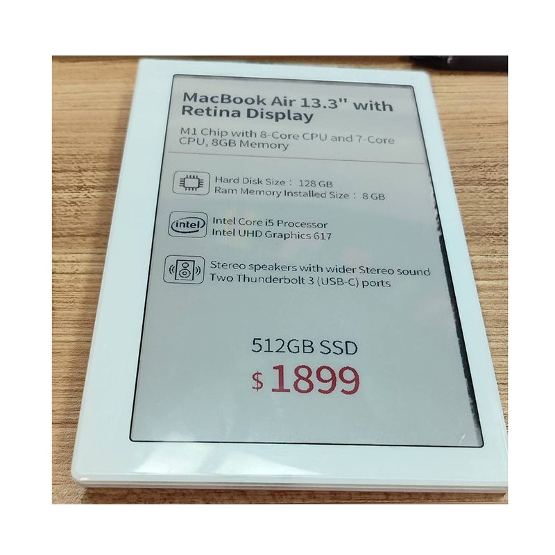 NFC Digital Price Tag 7.5 Inch 3 Colors